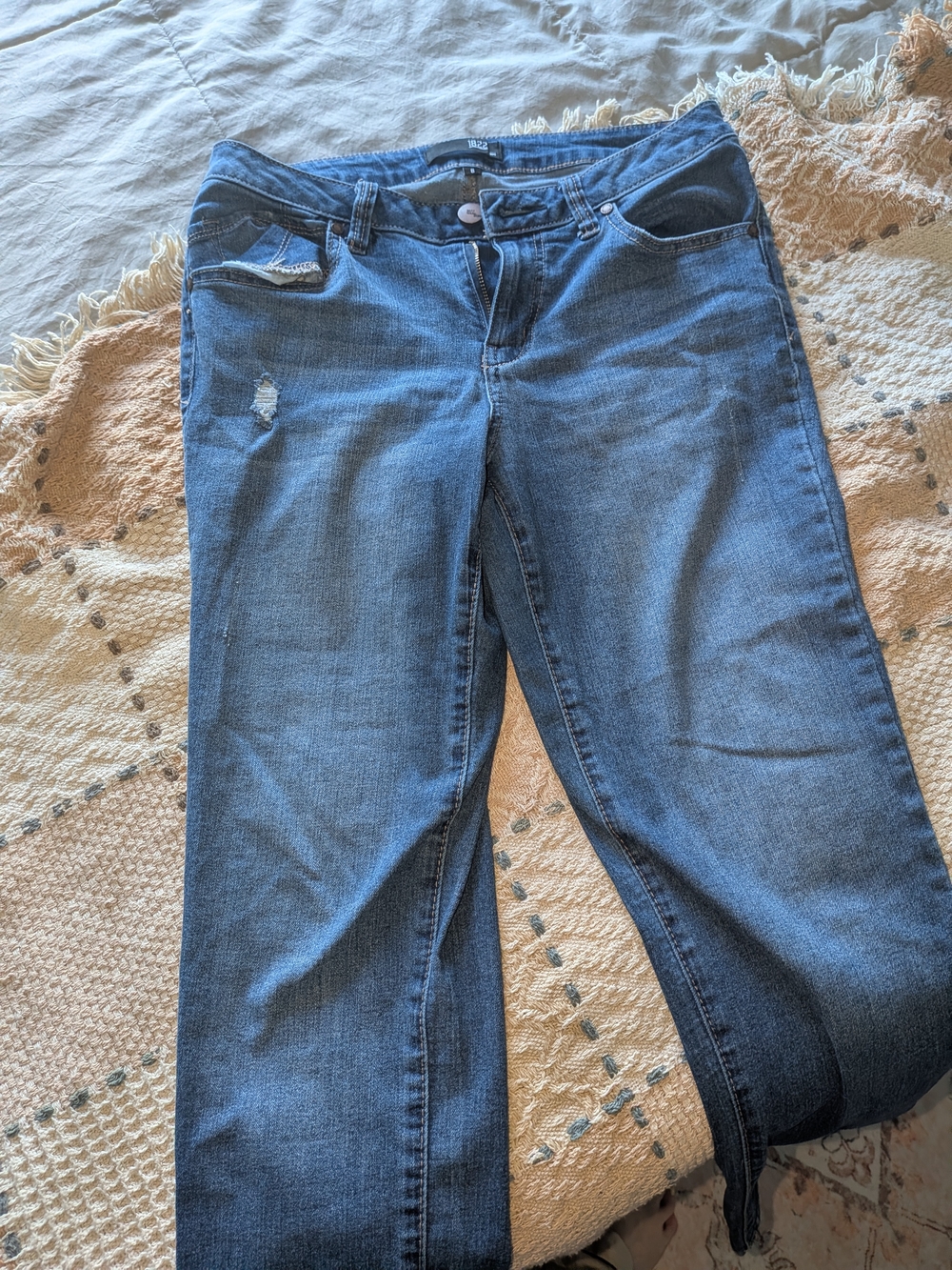1822 Denim Straight Leg Jeans in Blue